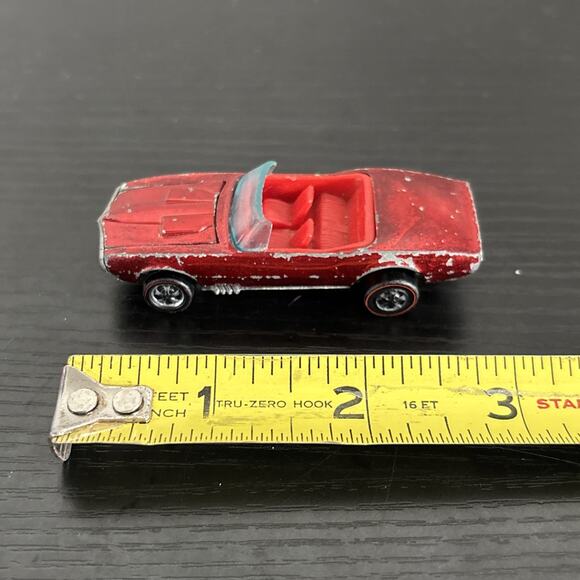 1967 Hot Wheels Redline Custom Firebird Red w Red Interior Vintage Rare!